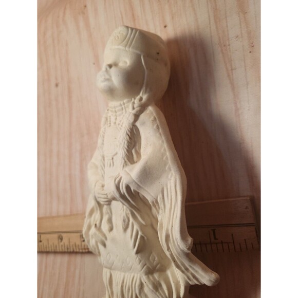 New Ceramic Bisque Ready To Paint Indian Native American GirL - Picture 12 of 13